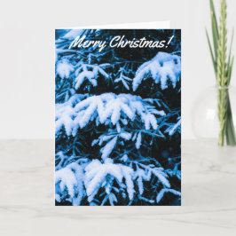 Winterschneeweihnachtsbaum Feiertagskarte