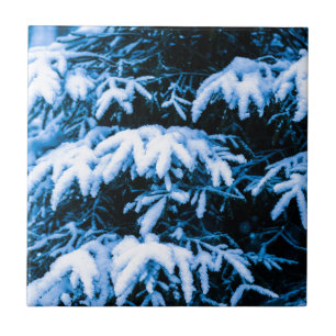 Winterschneeweihnachtsbaum Fliese