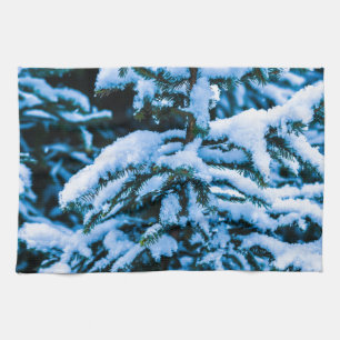 Winterschneeweihnachtsbaum Handtuch
