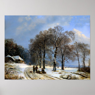 Winterschneezeit Poster