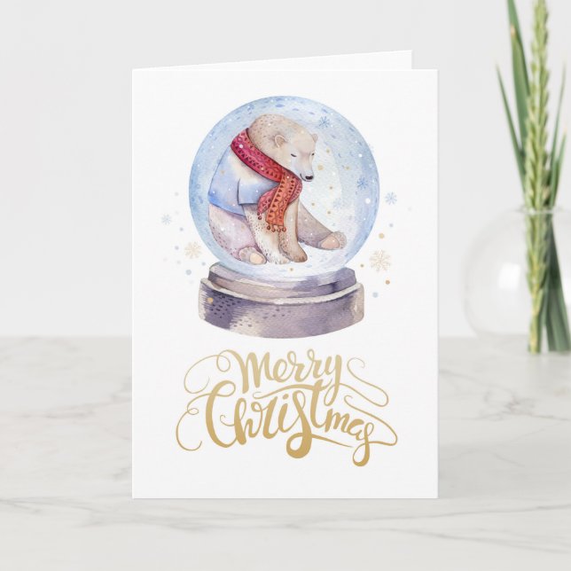 Winterschnepfelbär Frohe Weihnachten (Vorderseite)