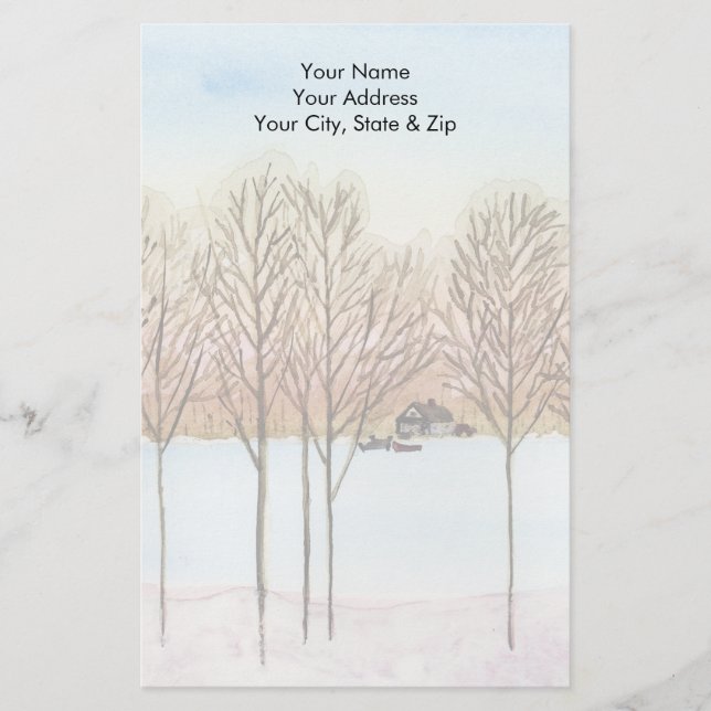 Wintersee Briefpapier (Vorderseite)
