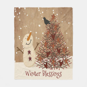Wintersegmente Fleece Blanket