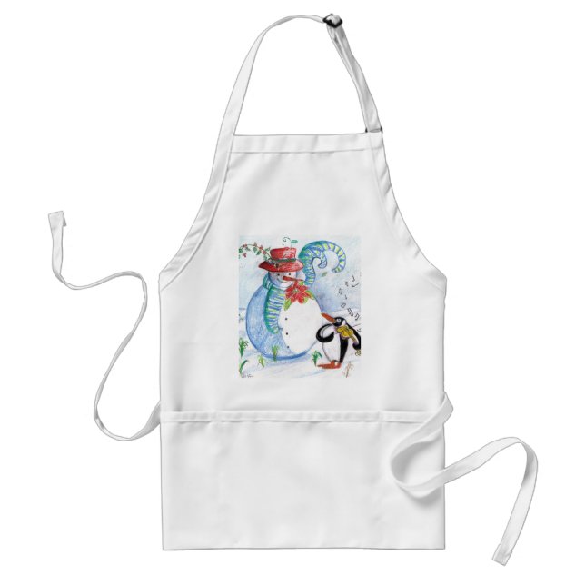 WINTERSERENADE VON SNOWMAN UND PENGUIN SCHÜRZE (Vorne)