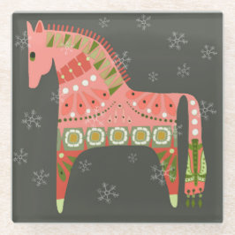 Winterskandinavischer Untersetzer