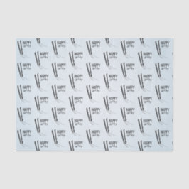 Winterskifahren Happy Holidays - Tissue Seidenpapier