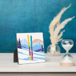Winterskigebirge Fotoplatte<br><div class="desc">Winter Ski Mountain Print!</div>
