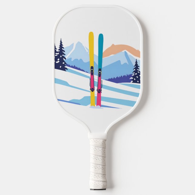 Winterskigebirge Pickleball Schläger (Vorderseite)