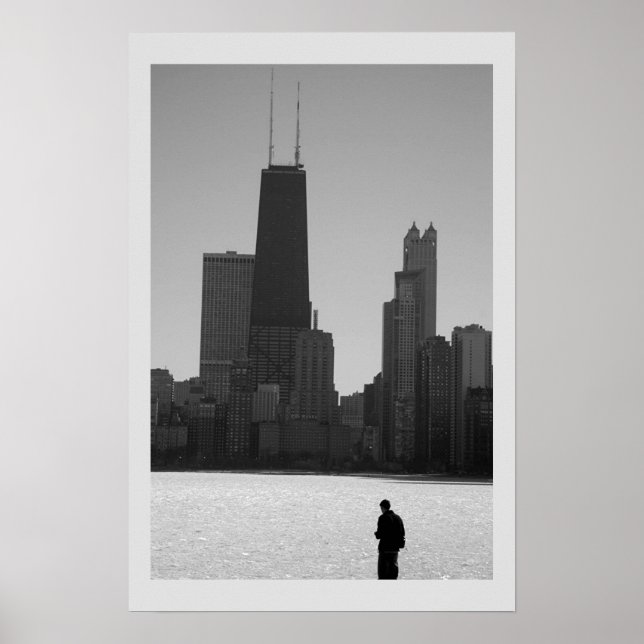 Winterskyline, Chicago Poster (Vorne)
