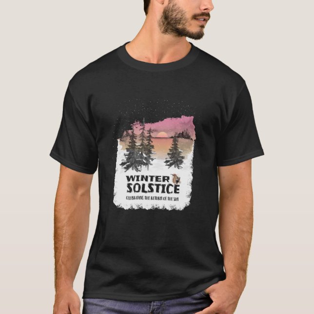Wintersolstice feiert die Rückkehr der Sonne T-Shirt (Vorderseite)