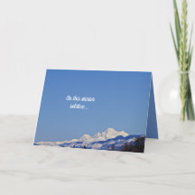 Wintersolstice! Snowy Mountain Winter Scene