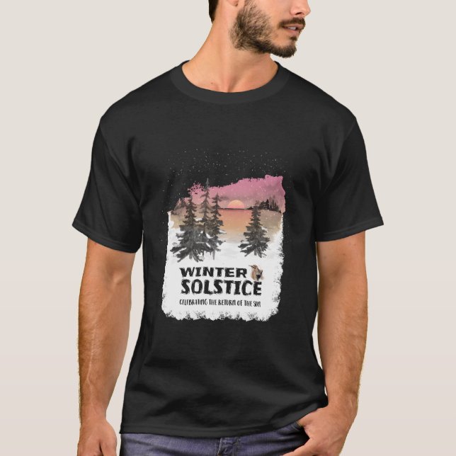 Wintersonne feiert die Rückkehr der Sonne T-Shirt (Vorderseite)