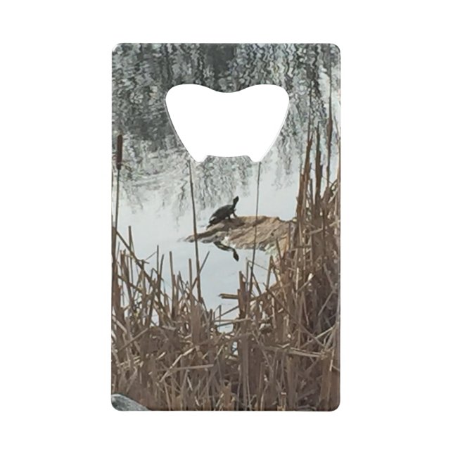 Wintersonne Kreditkarten Flaschenöffner (Vorderseite)