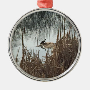 Wintersonne Ornament Aus Metall