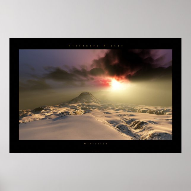 Wintersonne Poster (Vorne)