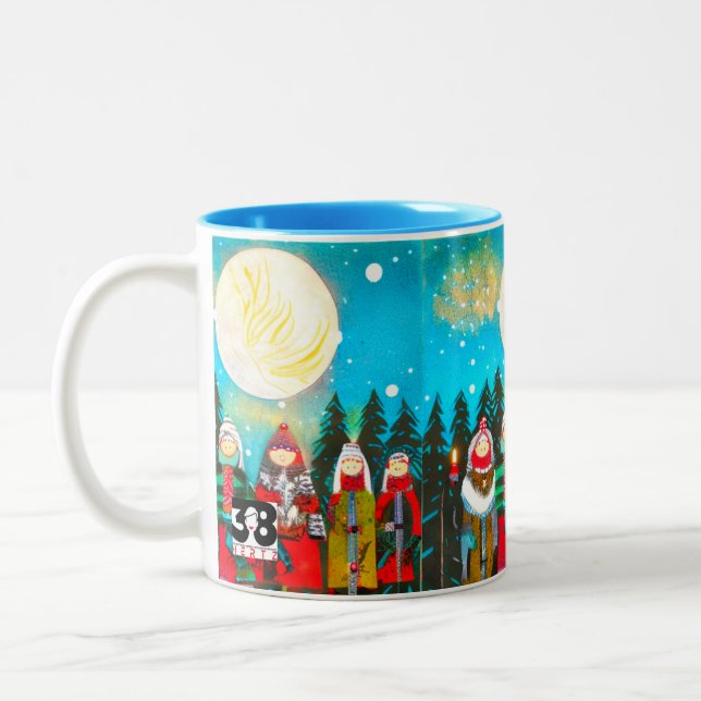 Wintersonne Zweifarbige Tasse (Links)
