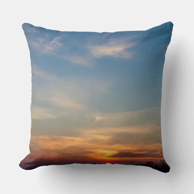 Wintersonnenhimmel Kissen (Vorderseite)