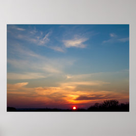 Wintersonnenhimmel Poster