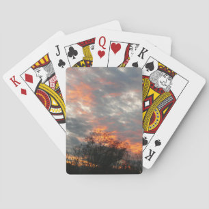 Wintersonnenlandschaft Fotografie Spielkarten