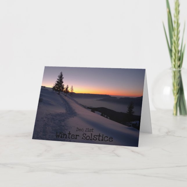 Wintersonnenwende Karte (Vorderseite)
