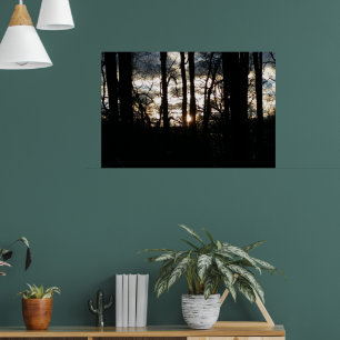 Wintersonntag im Wald Poster