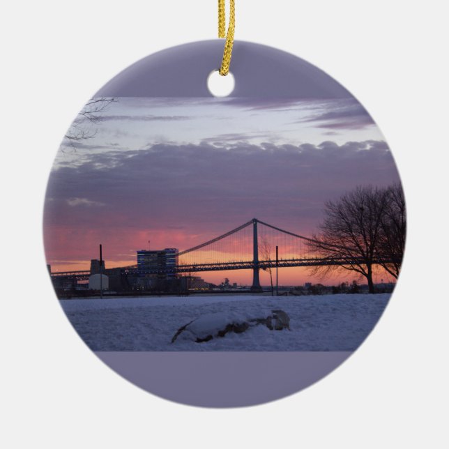 Wintersonntag mit Bridge Ornament (Vorne)