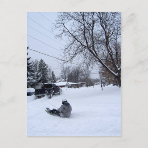 Winterspass Postkarte