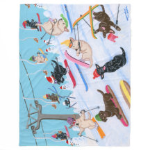 Winterspass Skifahren Weihnachtsbäder