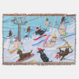 Winterspass Skifahren Weihnachtslabore Decke