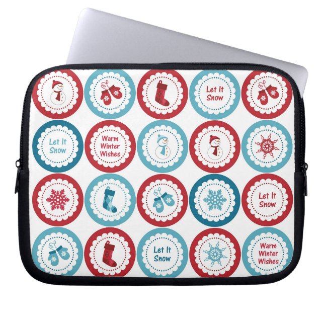 Winterspass Urlaub Laptop & Netbook Sleeves (Vorderseite)