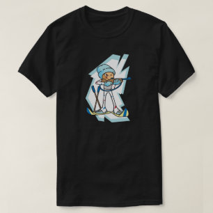 Winterspiele Biathlon Athlete Anime Illustration T-Shirt