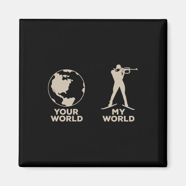 Wintersport Biathlon Magnet (Vorne)