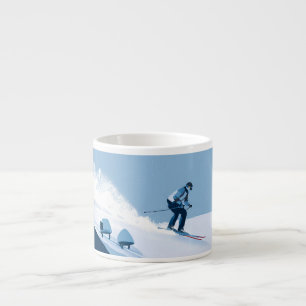 Wintersport-Illustration Espressotasse