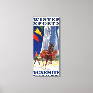 Wintersport in Yosemite PosterYosemite, CA Leinwanddruck