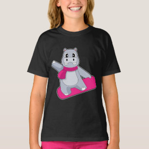 Wintersport mit Hippie Snowboard T-Shirt