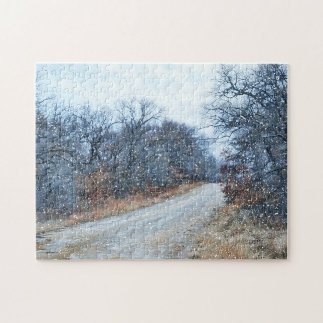 Wintersport-Puzzle Snow Country Road (Horizontal)