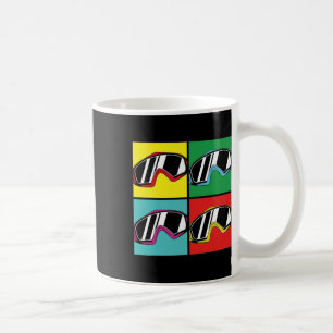 Wintersport Snowboarden Goggles Pop Art Snowboarde Kaffeetasse
