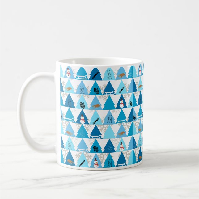 Wintersport und Schneevergnügen Kaffeetasse (Links)