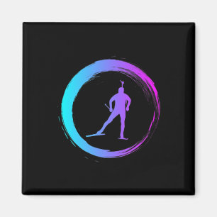 Wintersport Wintersaison Biathlon Magnet