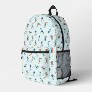 Wintersportart Bedruckter Rucksack