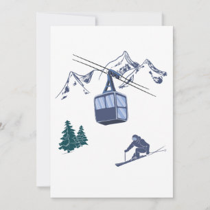 Wintersportarten in der Skizze