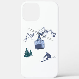 Wintersportarten in der Skizze Case-Mate iPhone Hülle