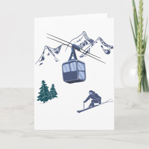 Wintersportarten in der Skizze Karte
