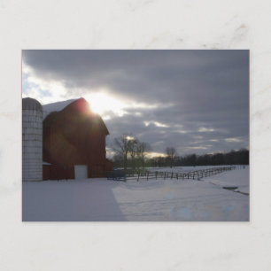 Winterstall Postkarte