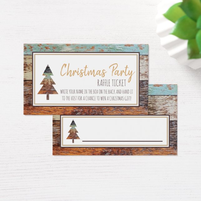 Winterstall, Weihnachts-Raffle-Ticket (Schreibtisch)