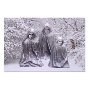 Winterstatuen Fotodruck