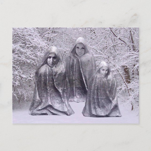 Winterstatuen Postkarte (Vorderseite)