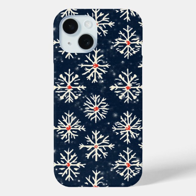 Winterstil der Schneeflocke Case-Mate iPhone Hülle (Rückseite)