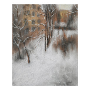 Winterstille am Fenster Fotodruck