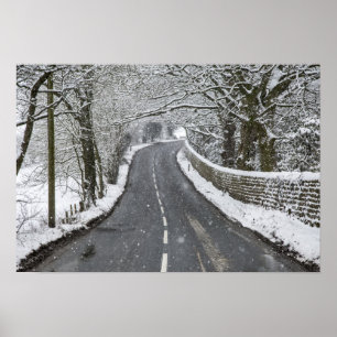 Winterstraße Poster